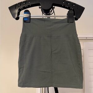TNA Dark Green Mini Skirt